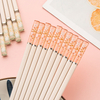 5 Pairs Fiberglass Chopsticks Dishwasher Safe Modern Design Fashionable Color