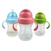 Baby Training Drinking Water Feeding Handle Holder Bottle Feeder Plastic Sippy Cup Set with Lid And Straw for Children