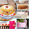 512 Pcs Cake Decorating Supplies with Non-slip Cake Turntable Cake Pans Baking Supplie Kit