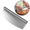 Kitchen Baking Tool Shape Blade Sliver 430# Stainless Steel 13 Inch Pizza Cutter Knife