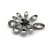Custom 5 Ml Teaspoon Long Handle Double Sided Two Head Stainless Steel Magnetic Measuring Spoons Set