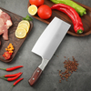 Chinese Durable High Quality End Cutting Cleaver Wide Blade Stainless Steel Kitchen Chef's Knife 8-inch with Diy Custom Handle