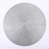 Large Round Hollow Woven Pvc Placemat Luxurious Gold Wedding Activity Placemats Non-slip Heat-insulation Table Placemat