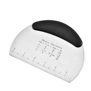 Oval Round Stainless Steel Pastry Chopper Dough Cutter Scraper