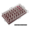 32 Cavity Oval Egg Plastic Ps Mould Chocolate Mold for Baking