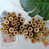 reusable bamboo drinking straw eco friendly natural organic customized logo