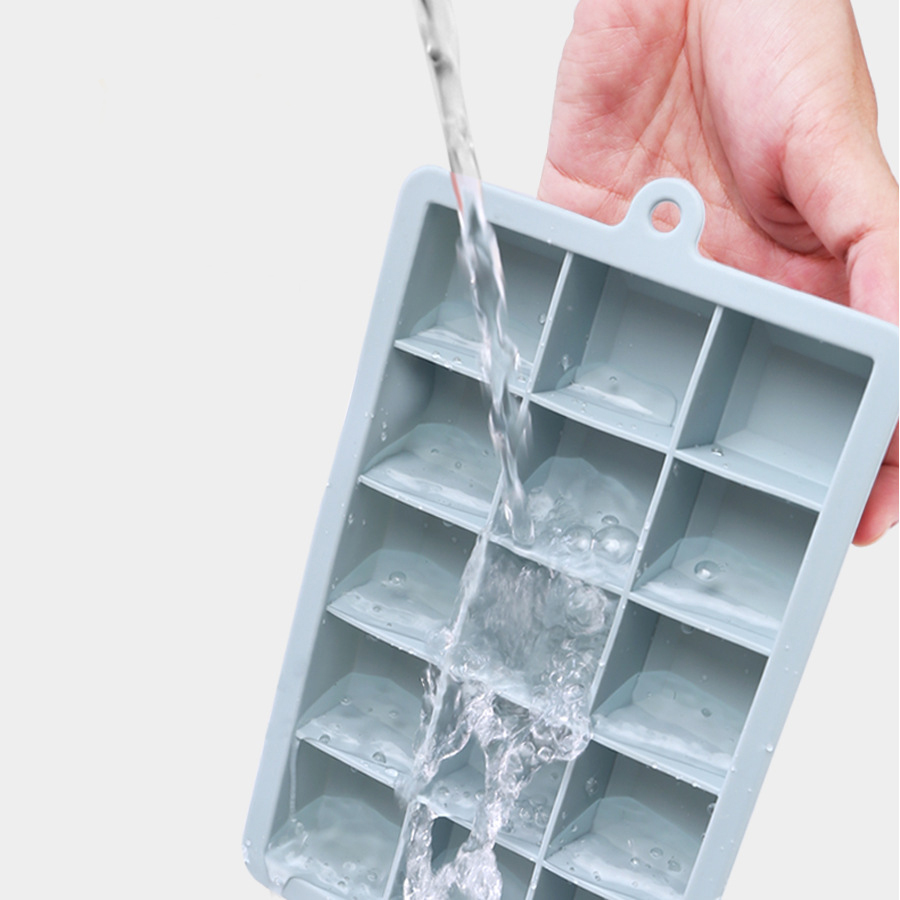 37 Cavity Hexagon Honeycomb Storage Container Ice Mold & Big Large Silicone Ice Cube Trays with Removable Lid