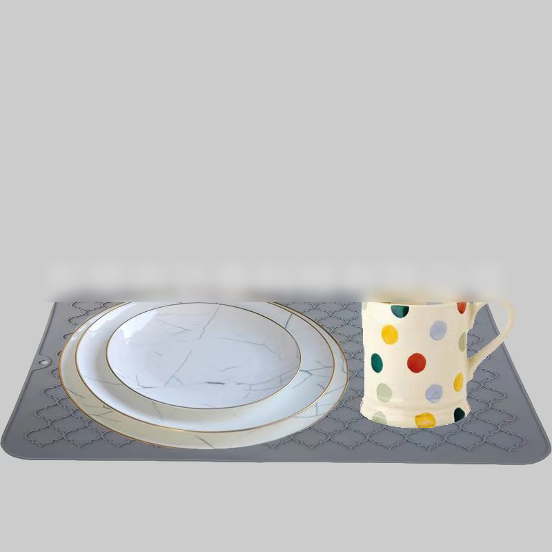 Custom Printed Rectangle Reusable Dining Mat Washable Anti Slip Insulation Silicone Placemat